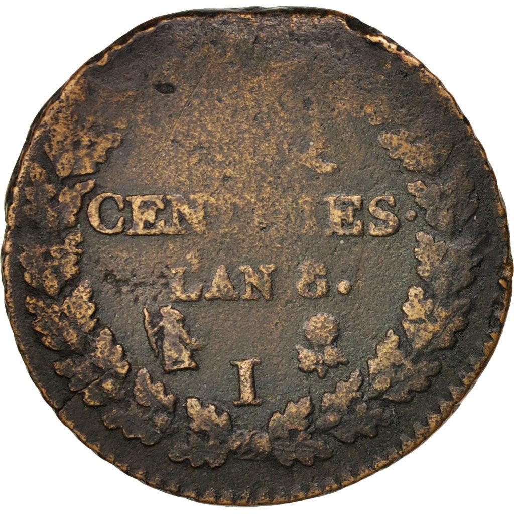 France | 5 Centimes Coin | Marianne | Phrygian cap | Km:640 | 1796 - 1800