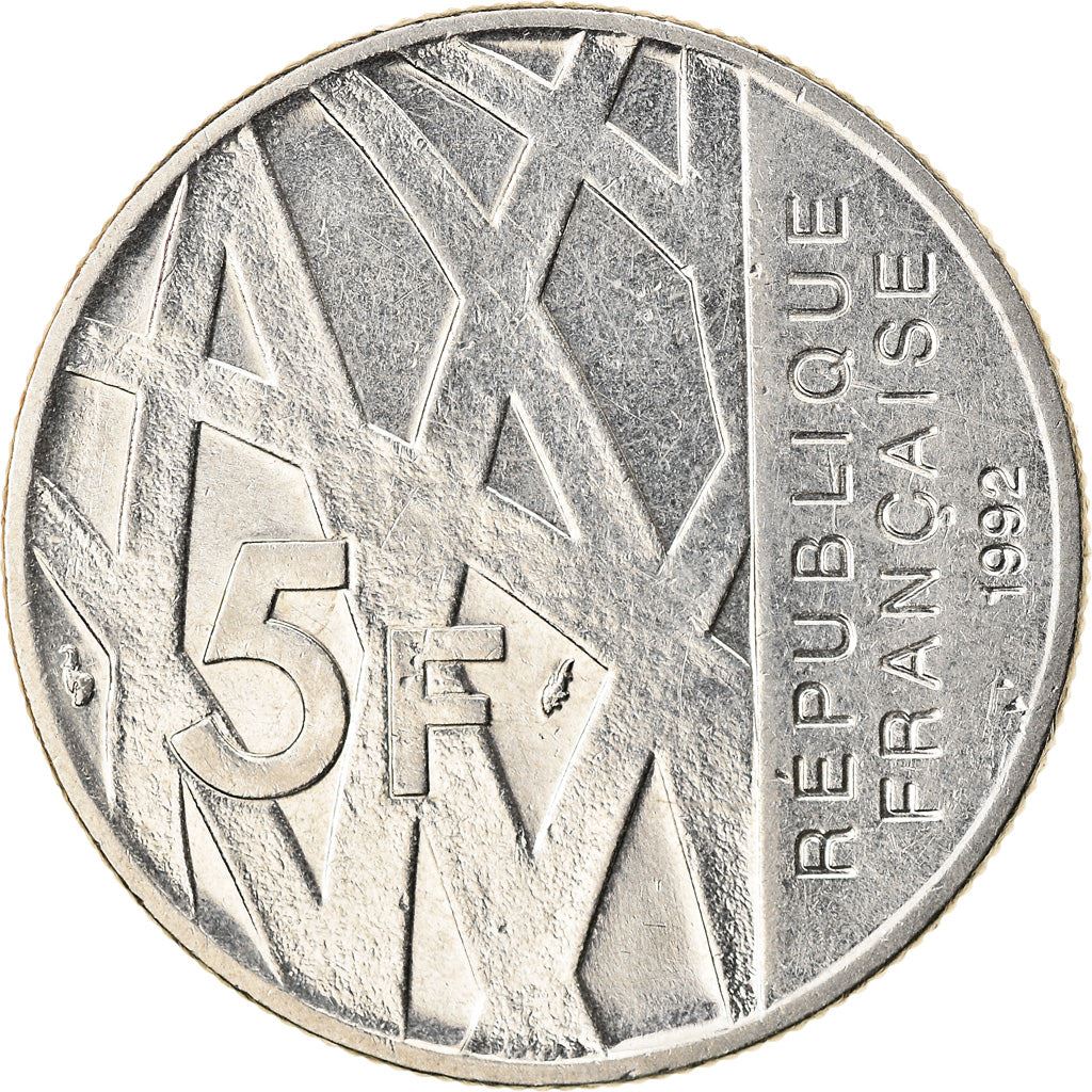 France | 5 Francs Coin | Pierre Mendes | Km:1006 | 1992