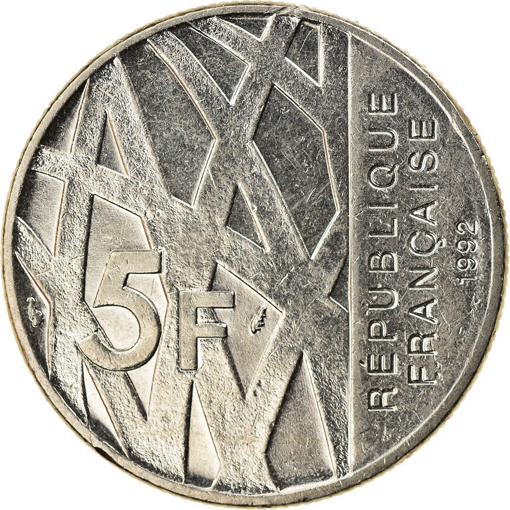 France | 5 Francs Coin | Pierre Mendes | Km:1006 | 1992