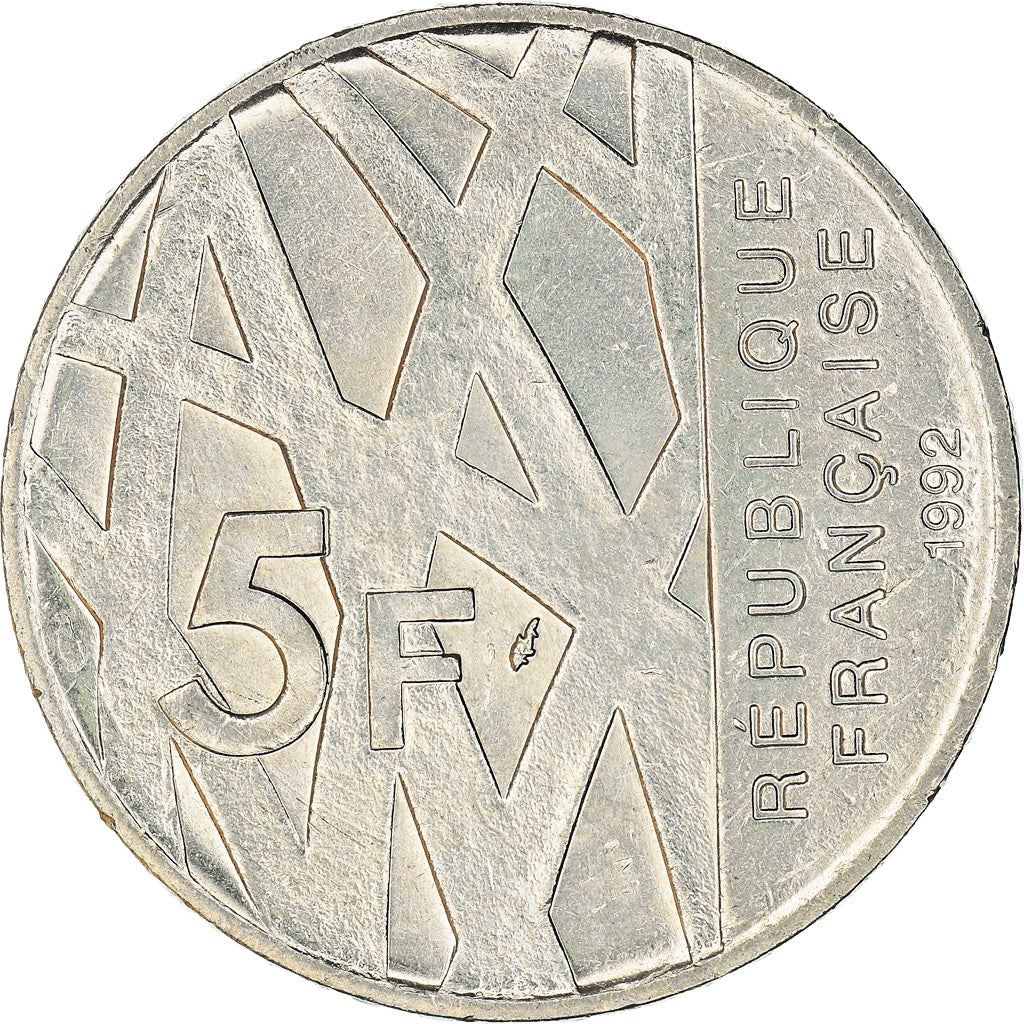 France | 5 Francs Coin | Pierre Mendes | Km:1006 | 1992