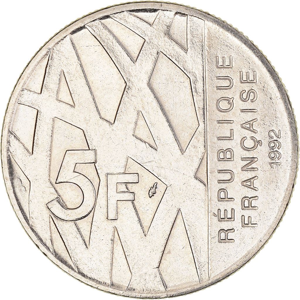 France | 5 Francs Coin | Pierre Mendes | Km:1006 | 1992