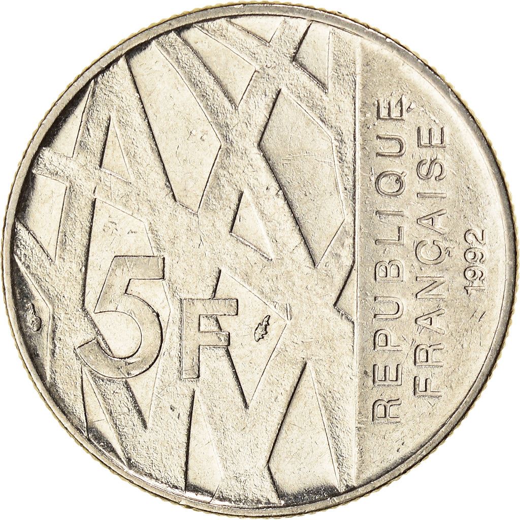 France | 5 Francs Coin | Pierre Mendes | Km:1006 | 1992