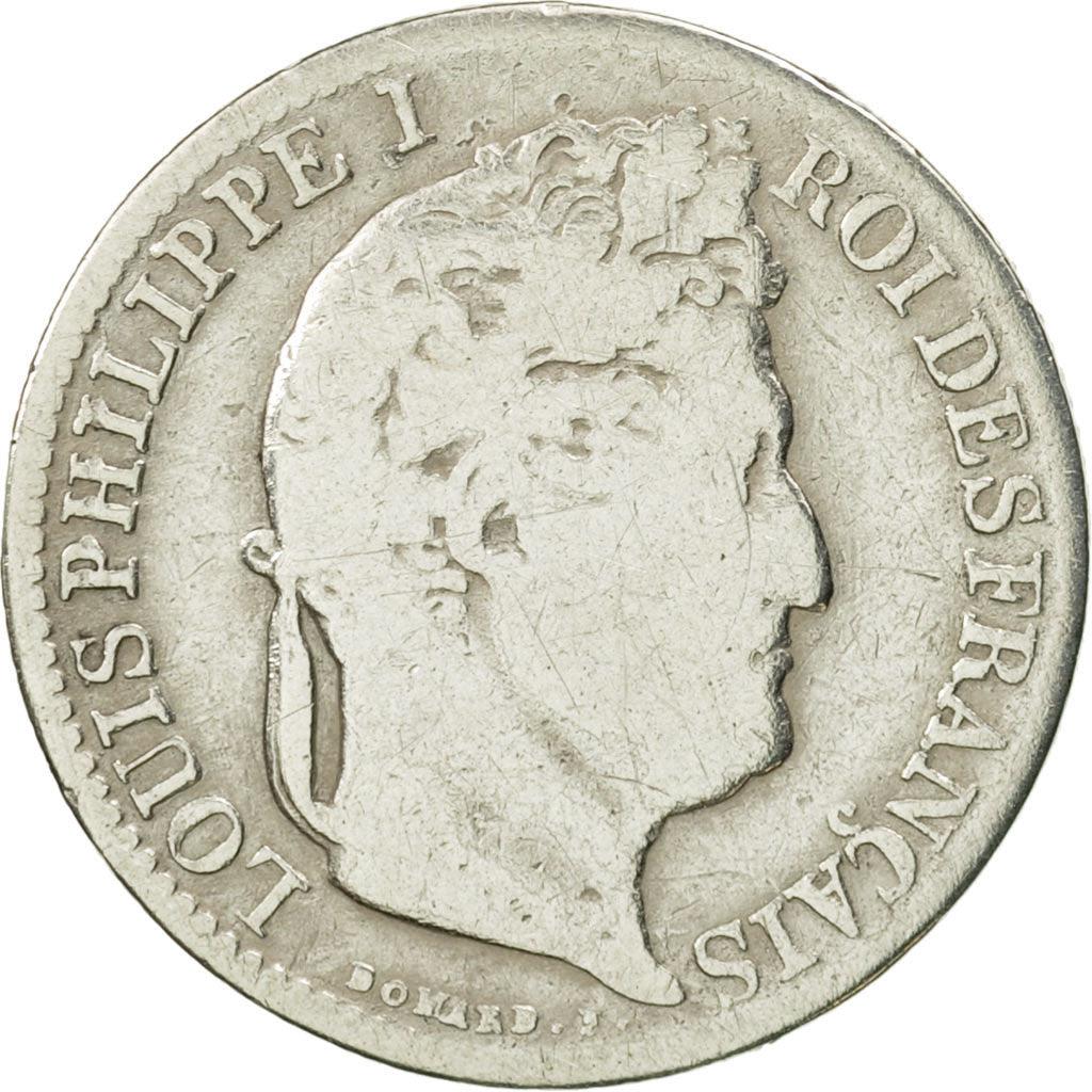 France | 50 Centimes Coin | LOUIS PHILIPPE I | Wreath | Km:768 | 1845 - 1848