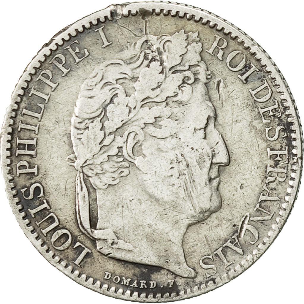 France | 50 Centimes Coin | LOUIS PHILIPPE I | Wreath | Km:768 | 1845 - 1848