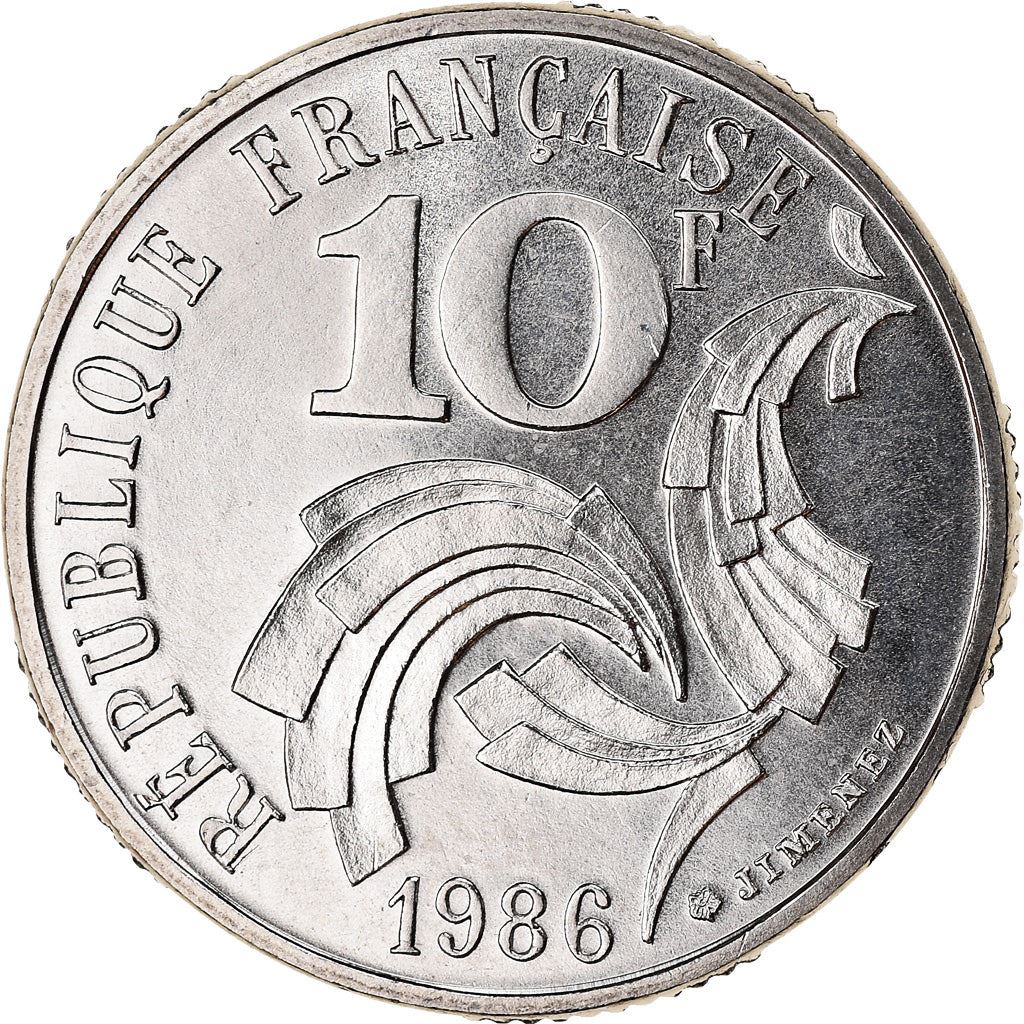 France Fifth Republic | 10 Francs Coin KM959 1986