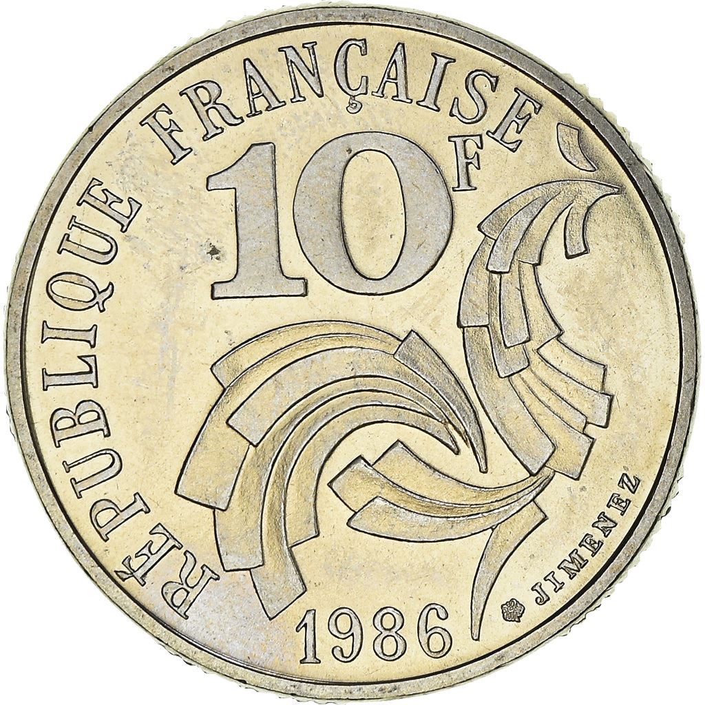 France Fifth Republic | 10 Francs Coin KM959 1986