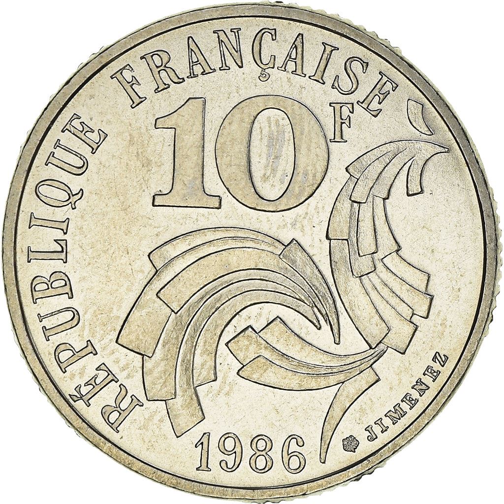 France Fifth Republic | 10 Francs Coin KM959 1986