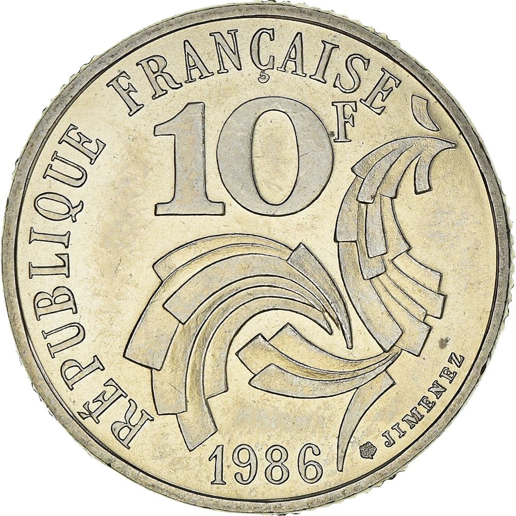 France Fifth Republic | 10 Francs Coin KM959 1986