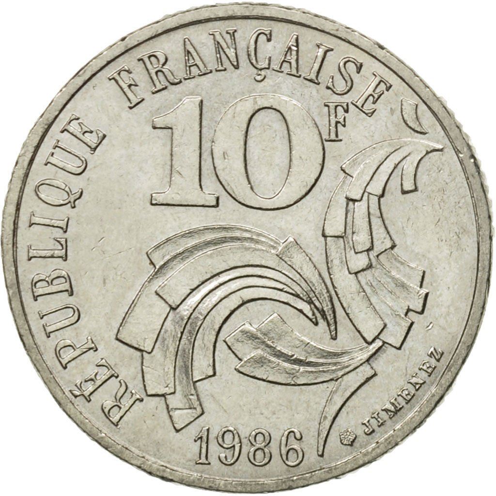 France Fifth Republic | 10 Francs Coin KM959 1986