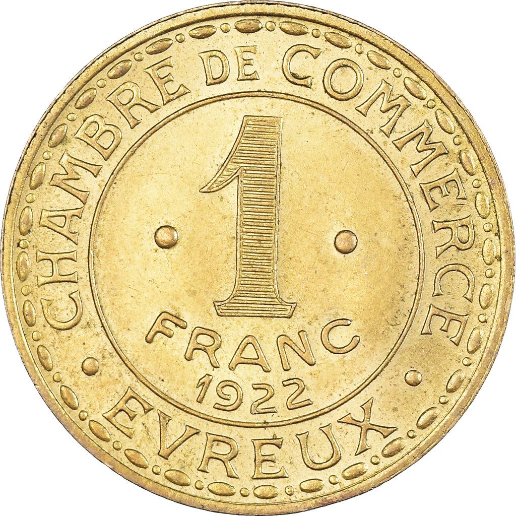 French 1 Franc Coin | Chambers of Commerce | KM876 | France | 1920 - 1927