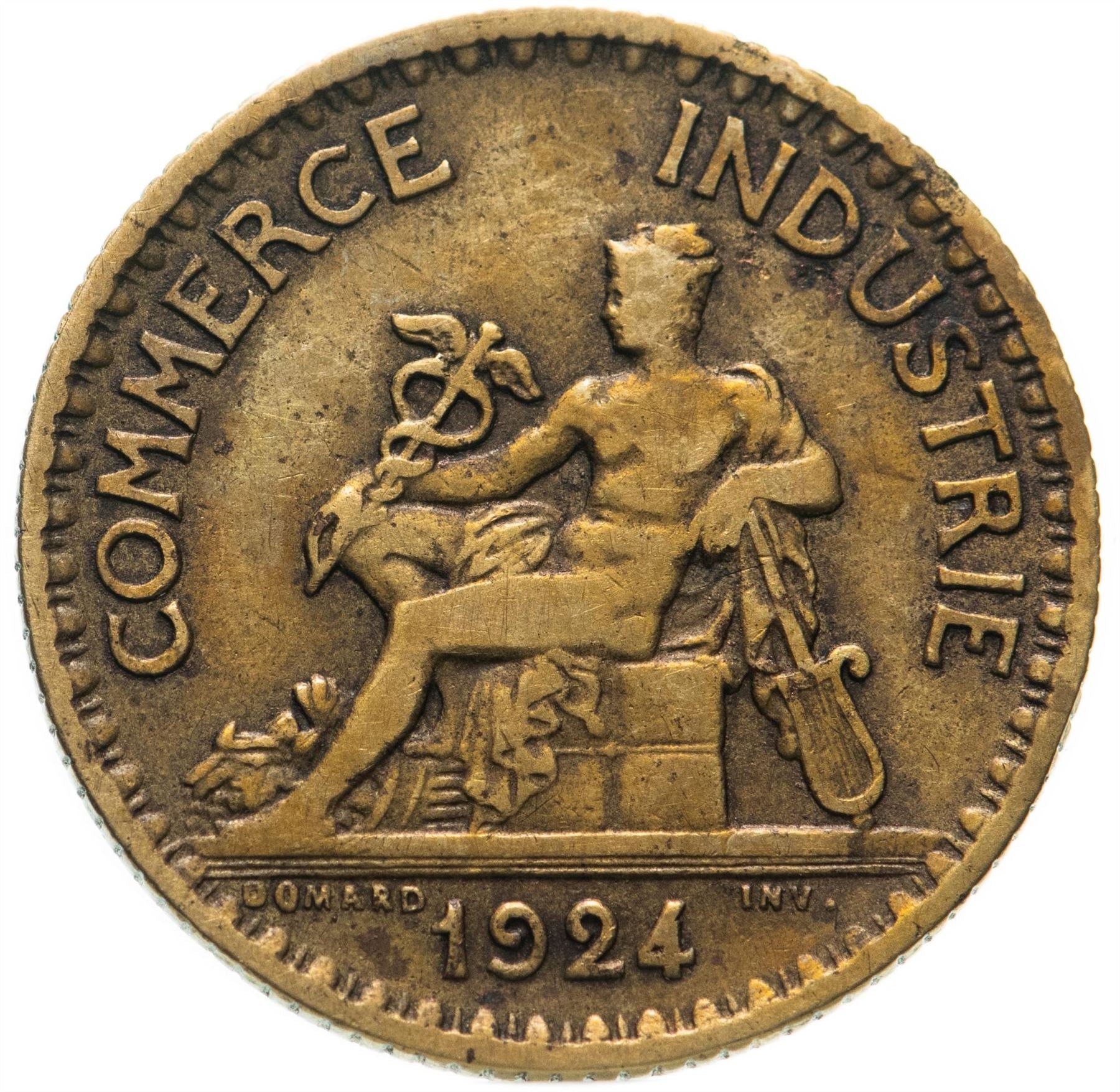 French 1 Franc Coin | Chambers of Commerce | KM876 | France | 1920 - 1927