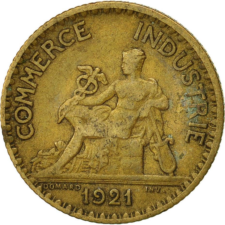 French 1 Franc Coin | Chambers of Commerce | KM876 | France | 1920 - 1927