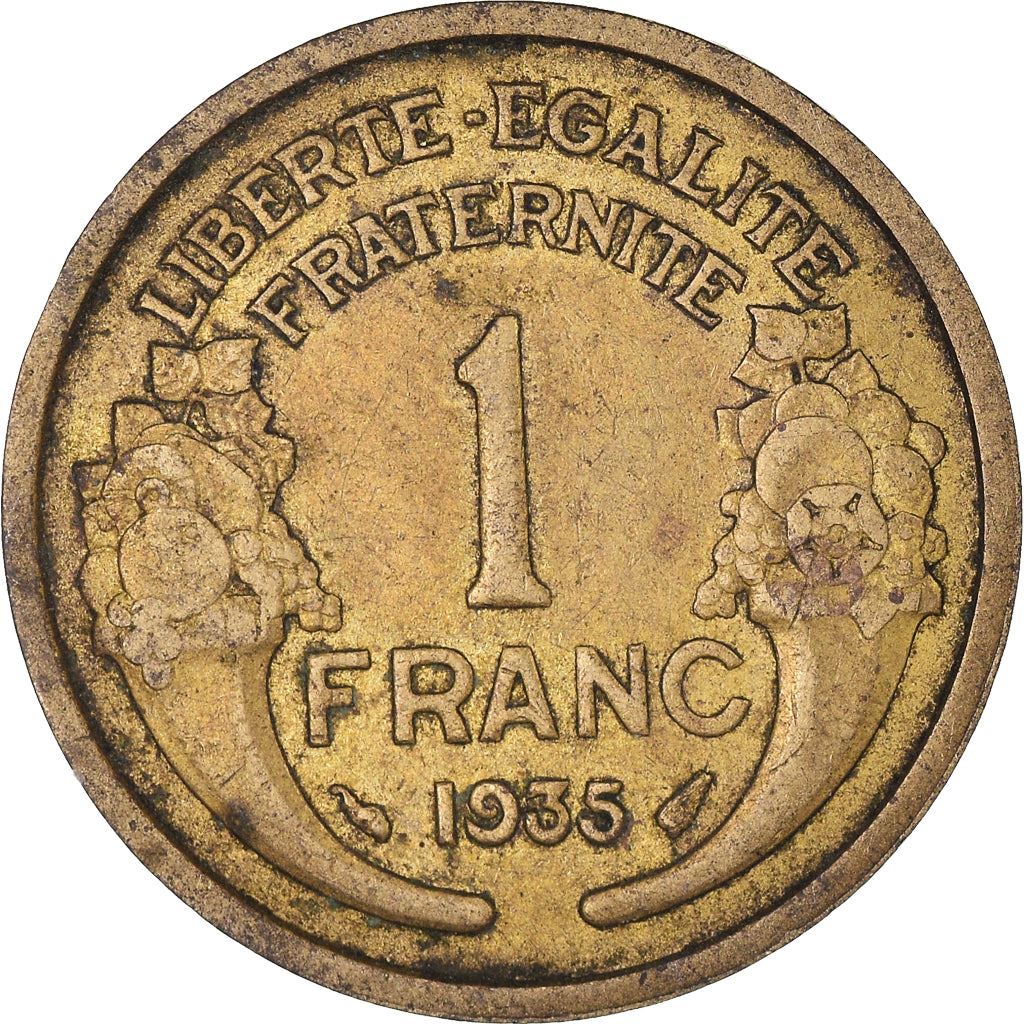 French 1 Franc Coin | KM885 | France | 1931 - 1941