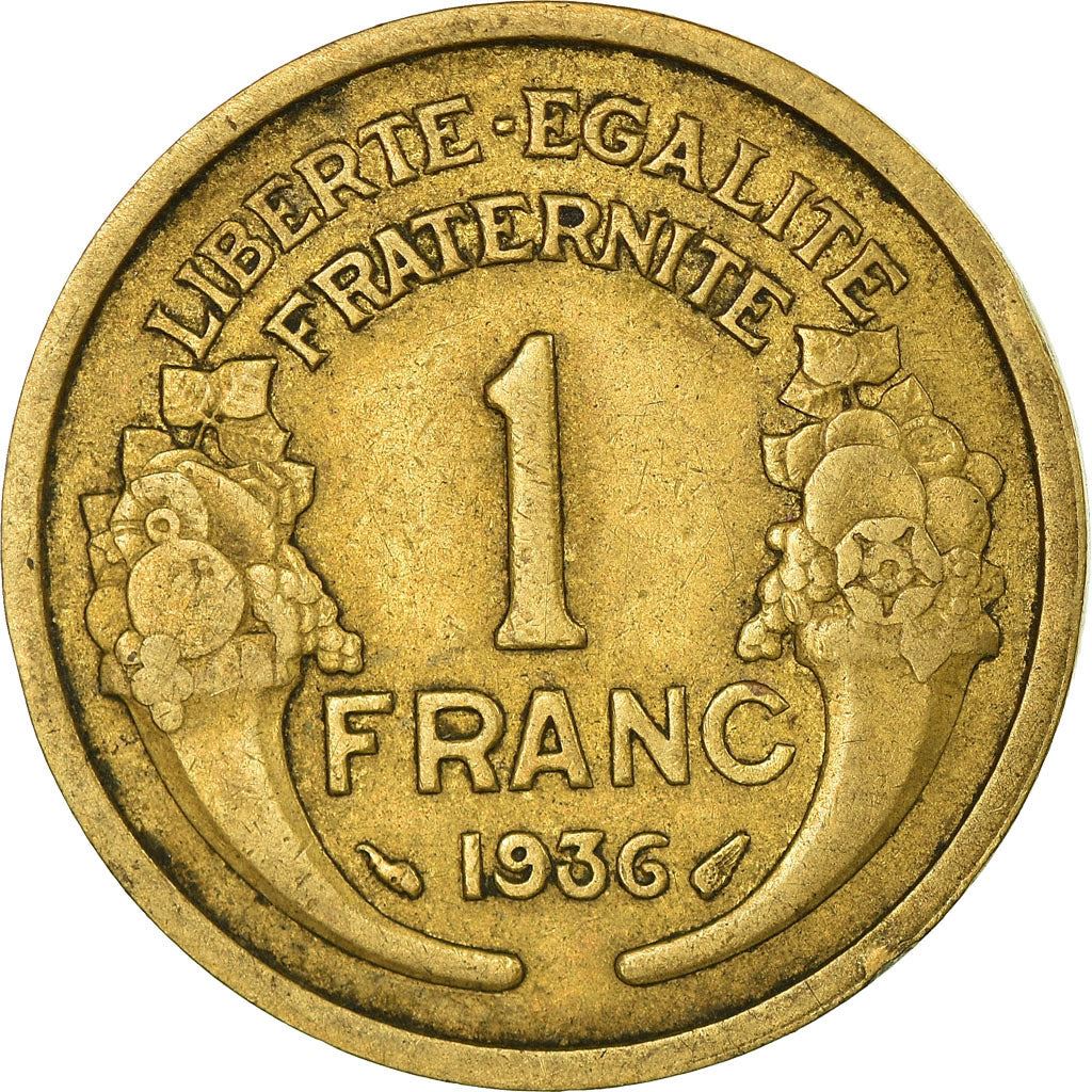 French 1 Franc Coin | KM885 | France | 1931 - 1941