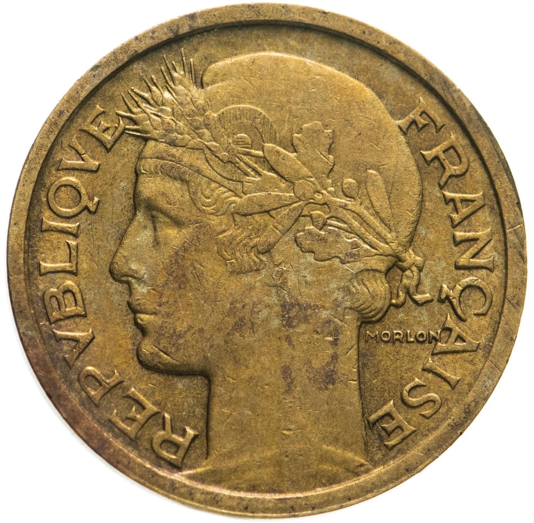 French 1 Franc Coin | KM885 | France | 1931 - 1941