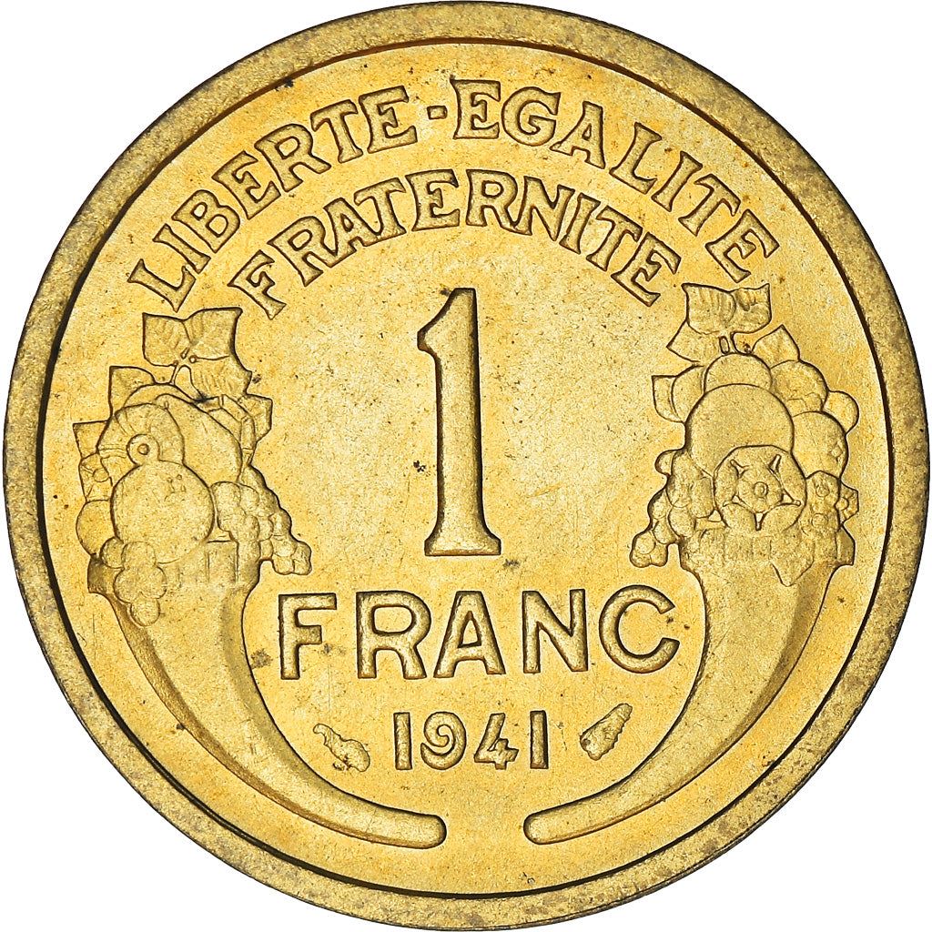 French 1 Franc Coin | KM885 | France | 1931 - 1941