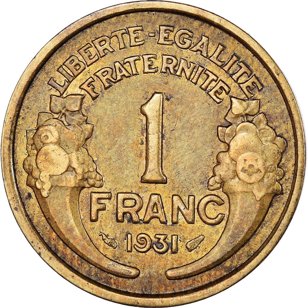 French 1 Franc Coin | KM885 | France | 1931 - 1941