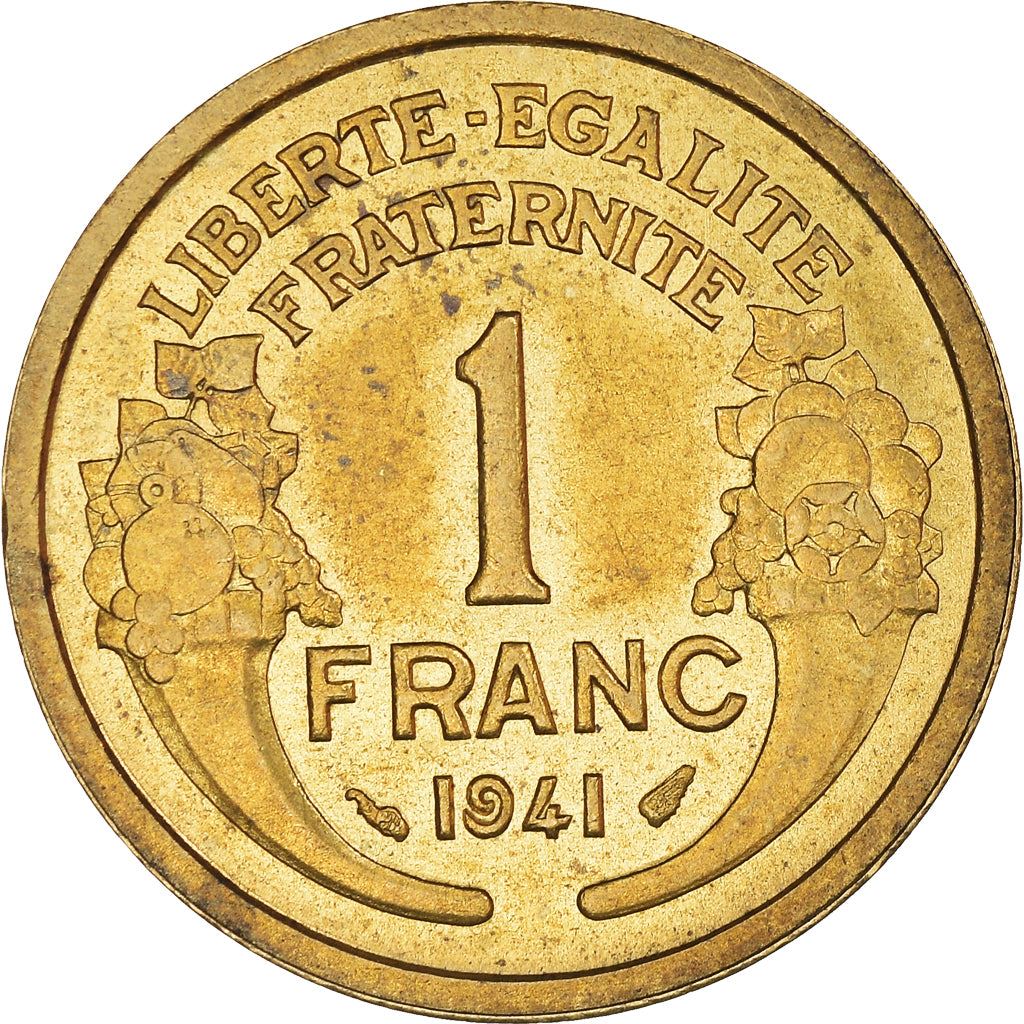 French 1 Franc Coin | KM885 | France | 1931 - 1941