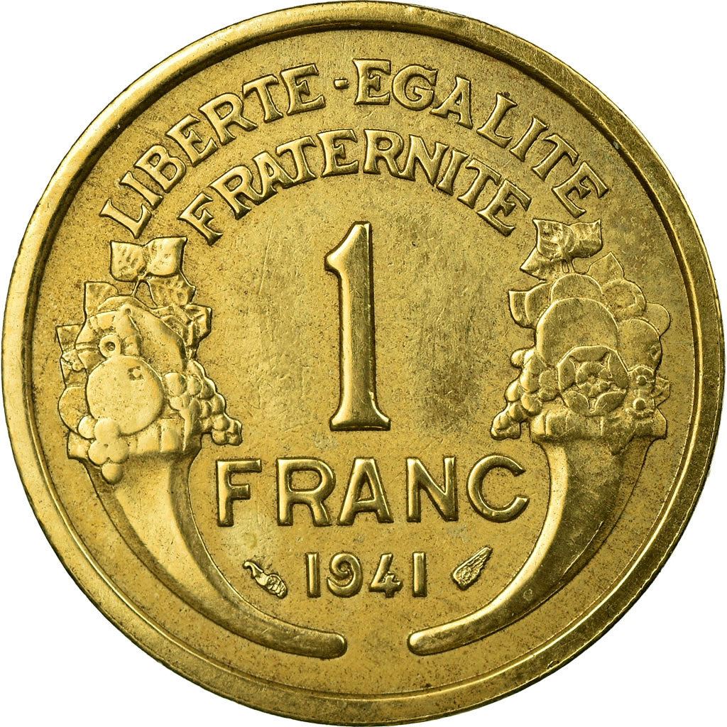 French 1 Franc Coin | KM885 | France | 1931 - 1941