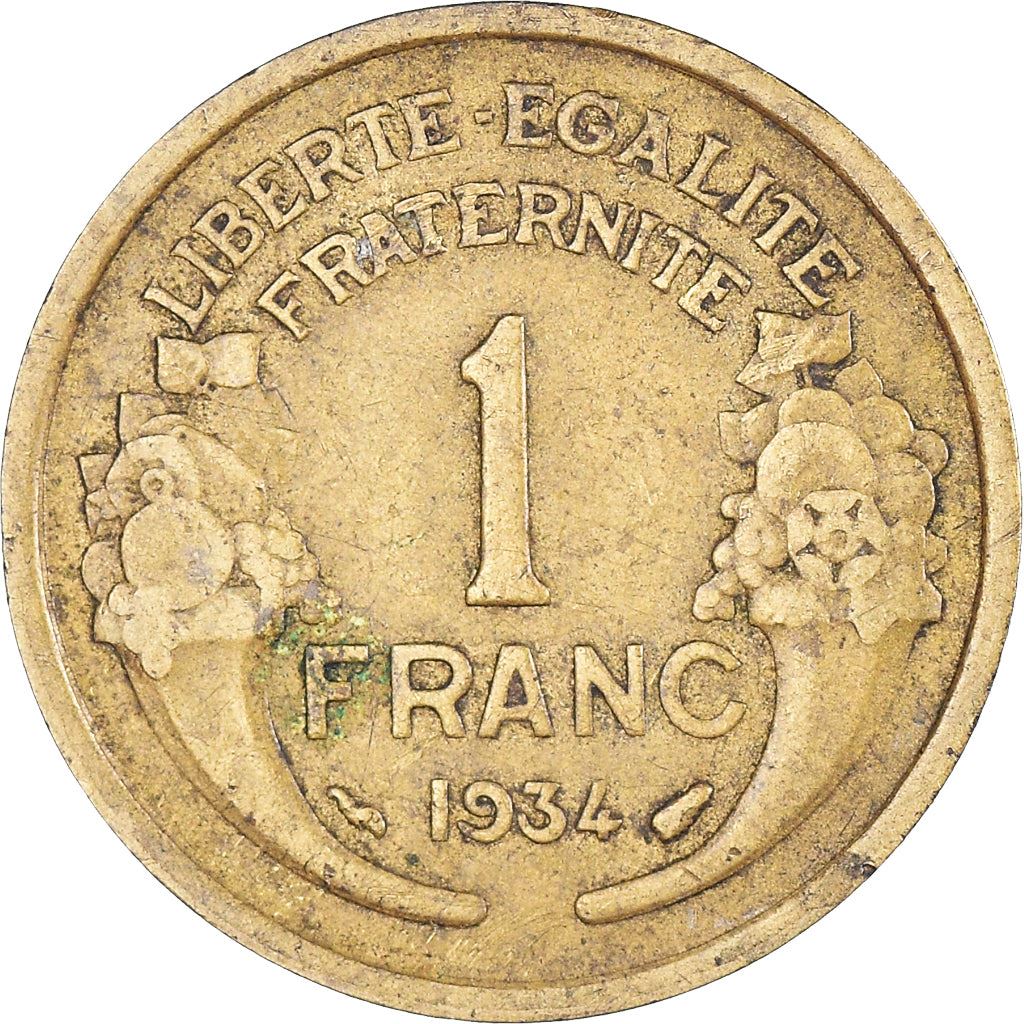 French 1 Franc Coin | KM885 | France | 1931 - 1941