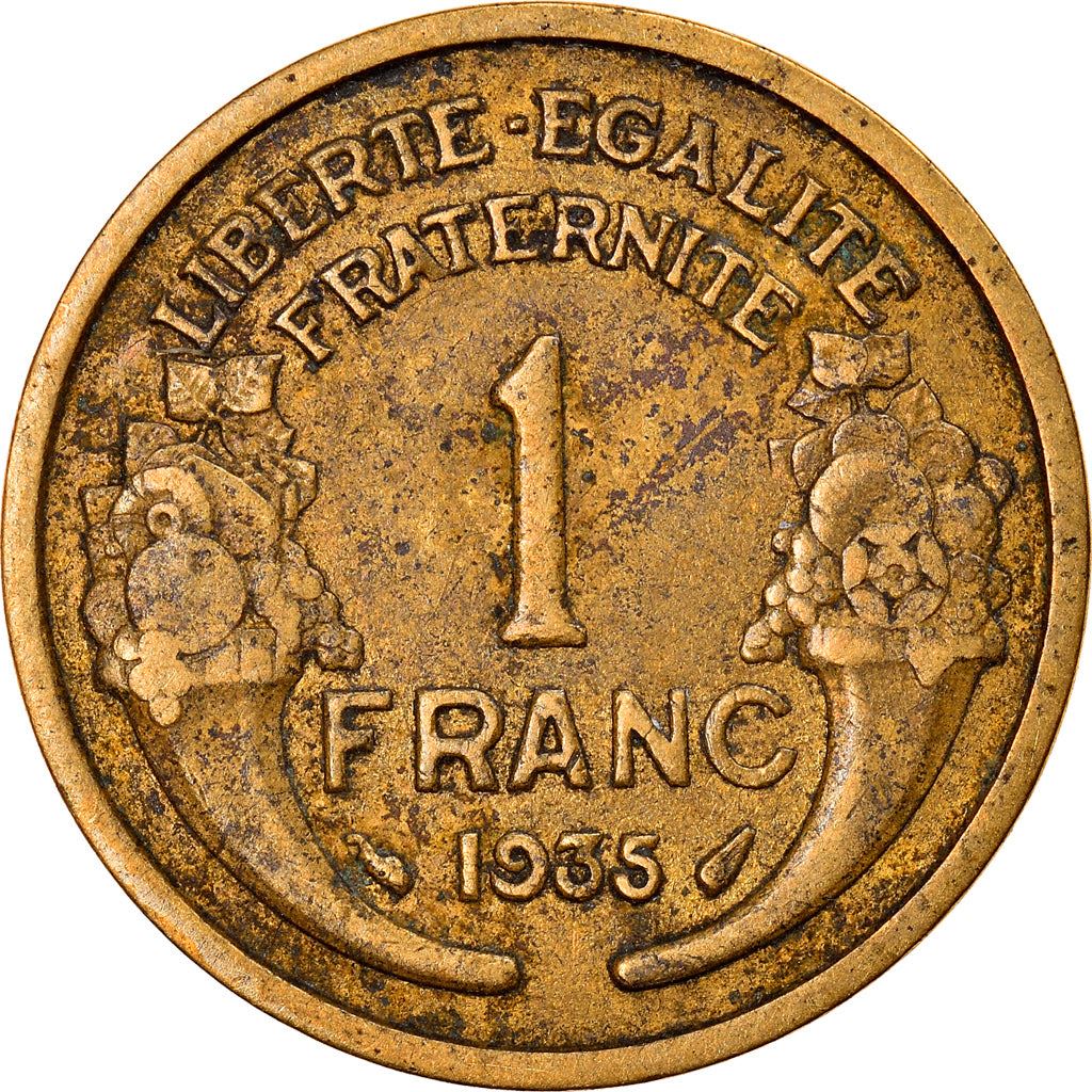 French 1 Franc Coin | KM885 | France | 1931 - 1941