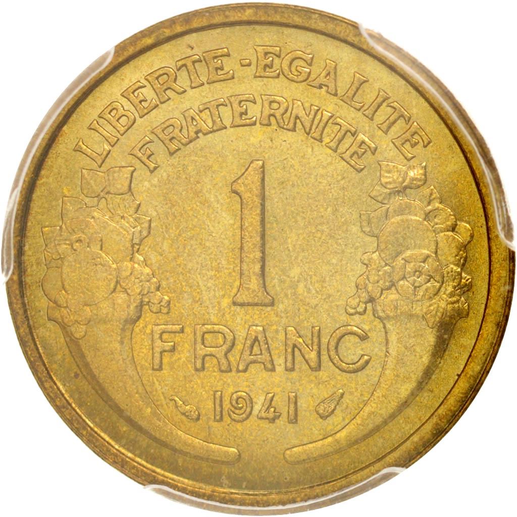 French 1 Franc Coin | KM885 | France | 1931 - 1941