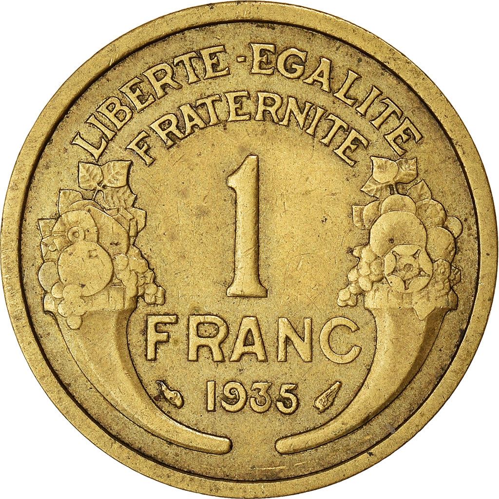 French 1 Franc Coin | KM885 | France | 1931 - 1941