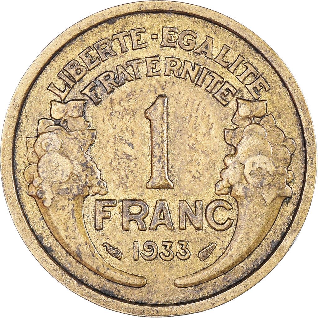 French 1 Franc Coin | KM885 | France | 1931 - 1941