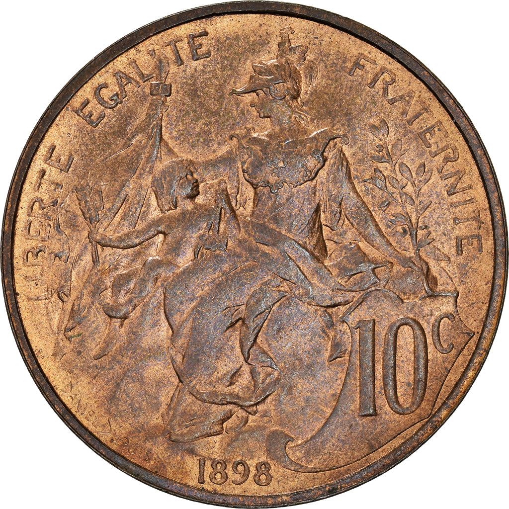 French 10 Centimes Coin | KM843 | France | 1897 - 1921