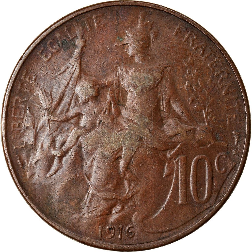 French 10 Centimes Coin | KM843 | France | 1897 - 1921