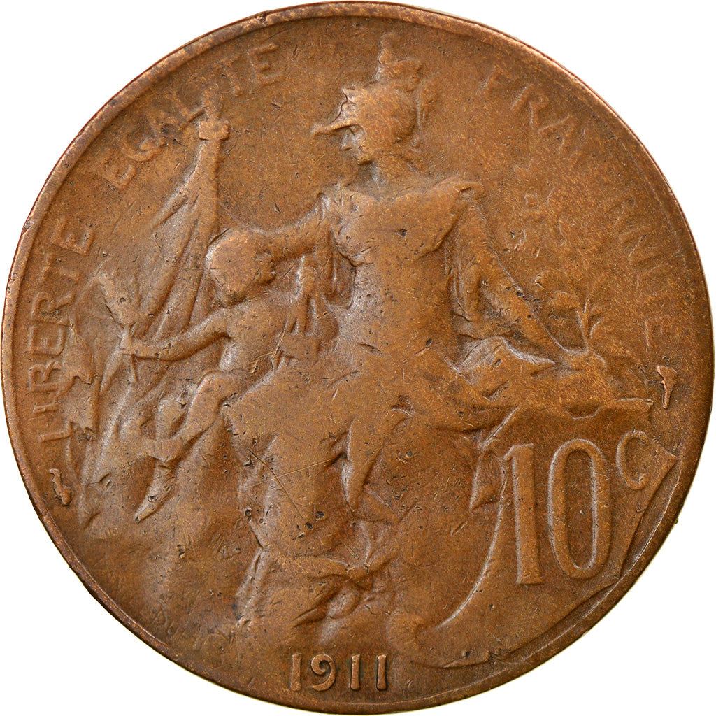 French 10 Centimes Coin | KM843 | France | 1897 - 1921