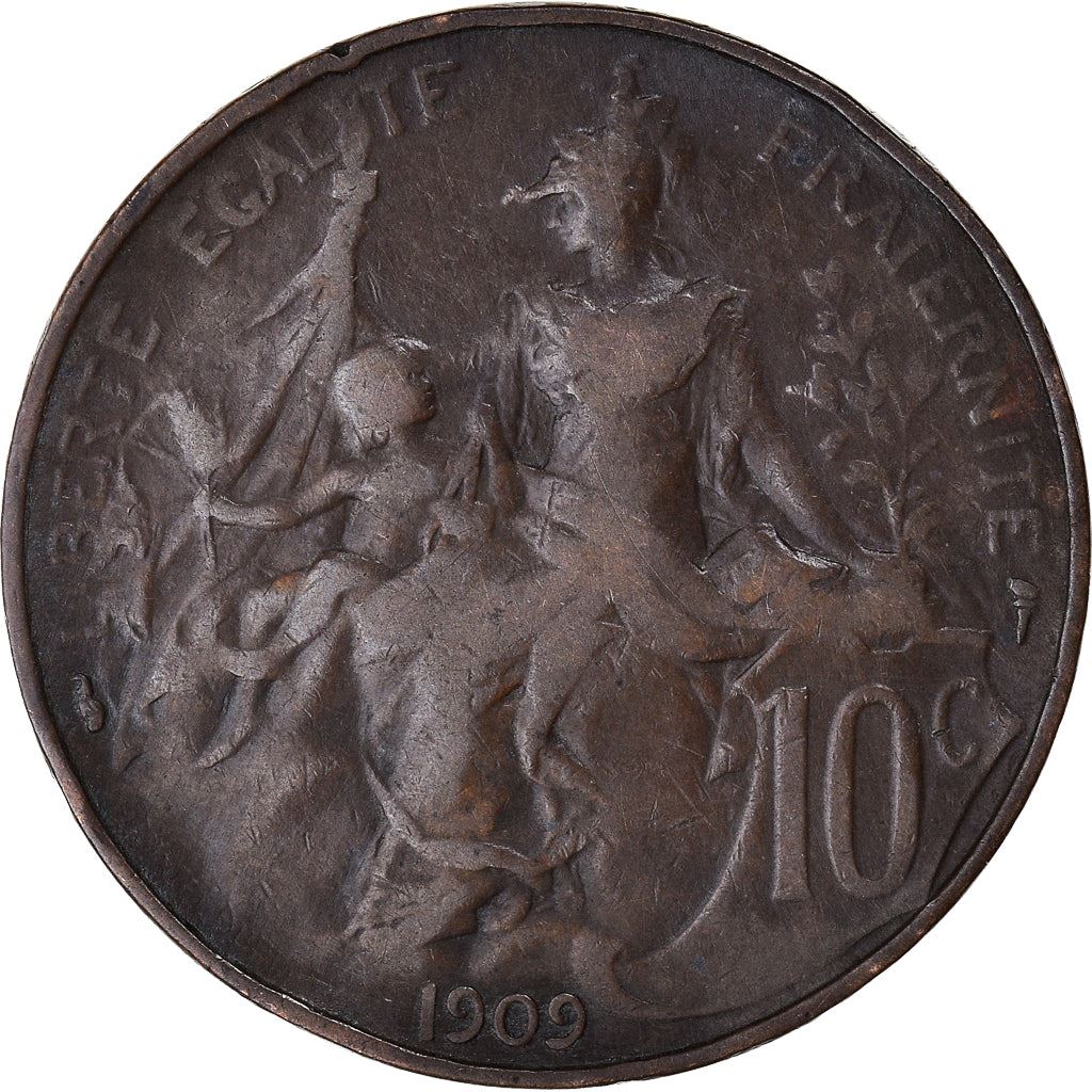 French 10 Centimes Coin | KM843 | France | 1897 - 1921