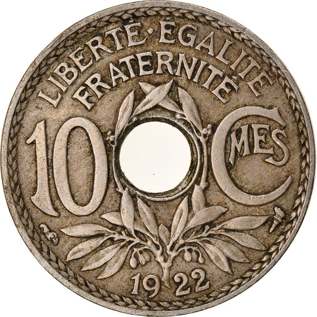 French 10 Centimes Coin | KM866a | France | 1917 - 1938