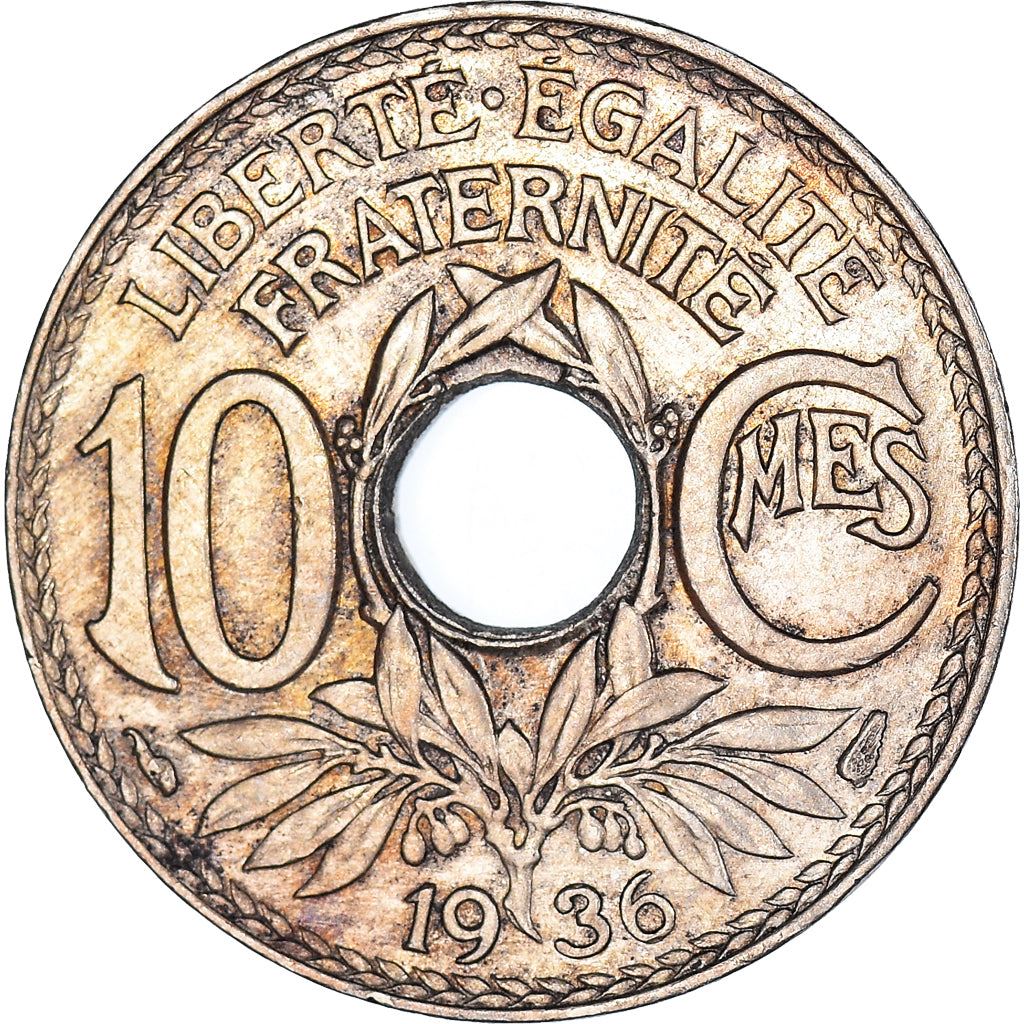 French 10 Centimes Coin | KM866a | France | 1917 - 1938