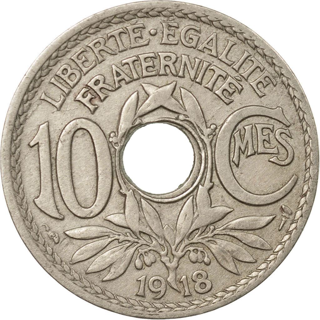 French 10 Centimes Coin | KM866a | France | 1917 - 1938