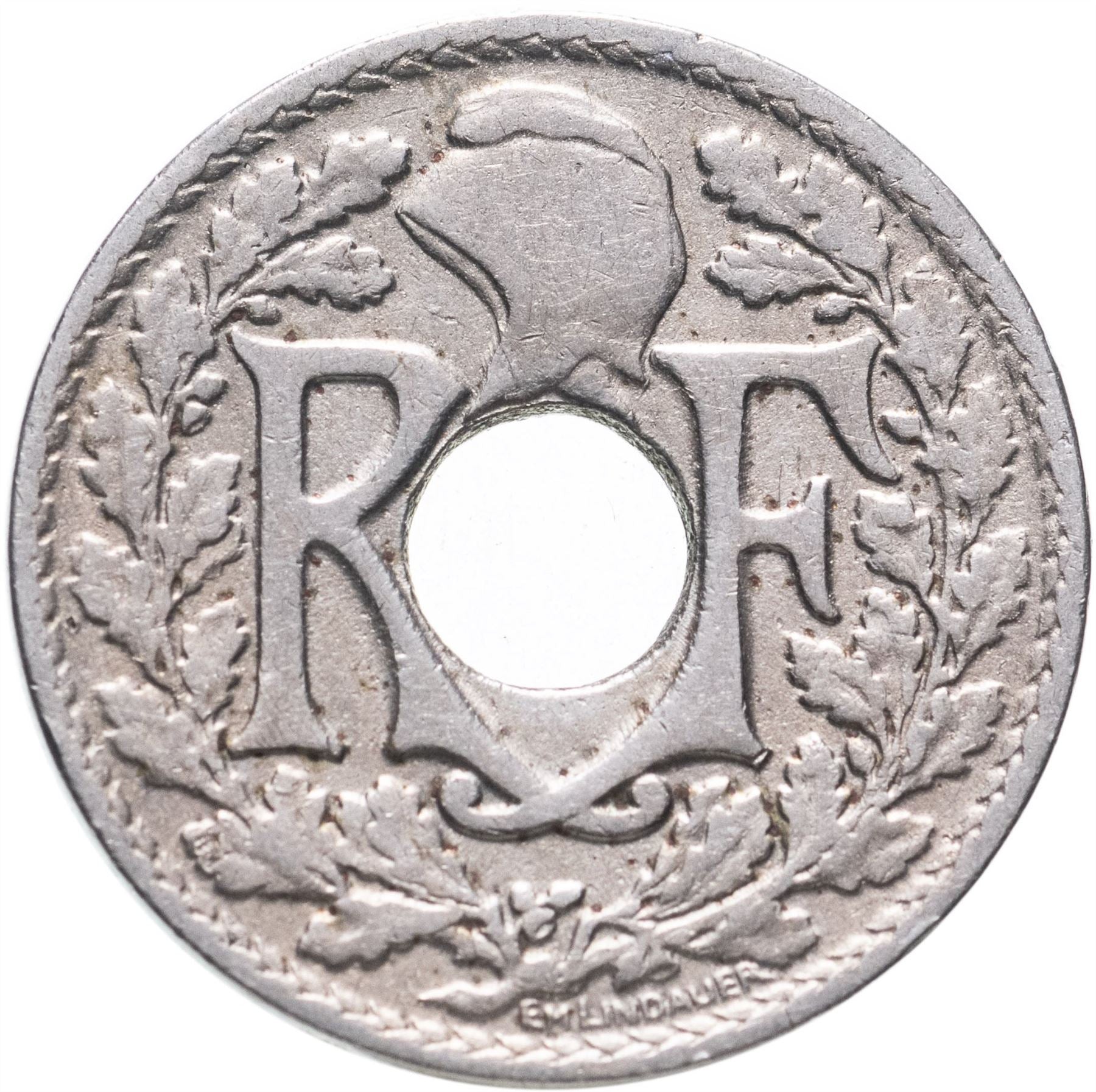 French 10 Centimes Coin | KM866a | France | 1917 - 1938