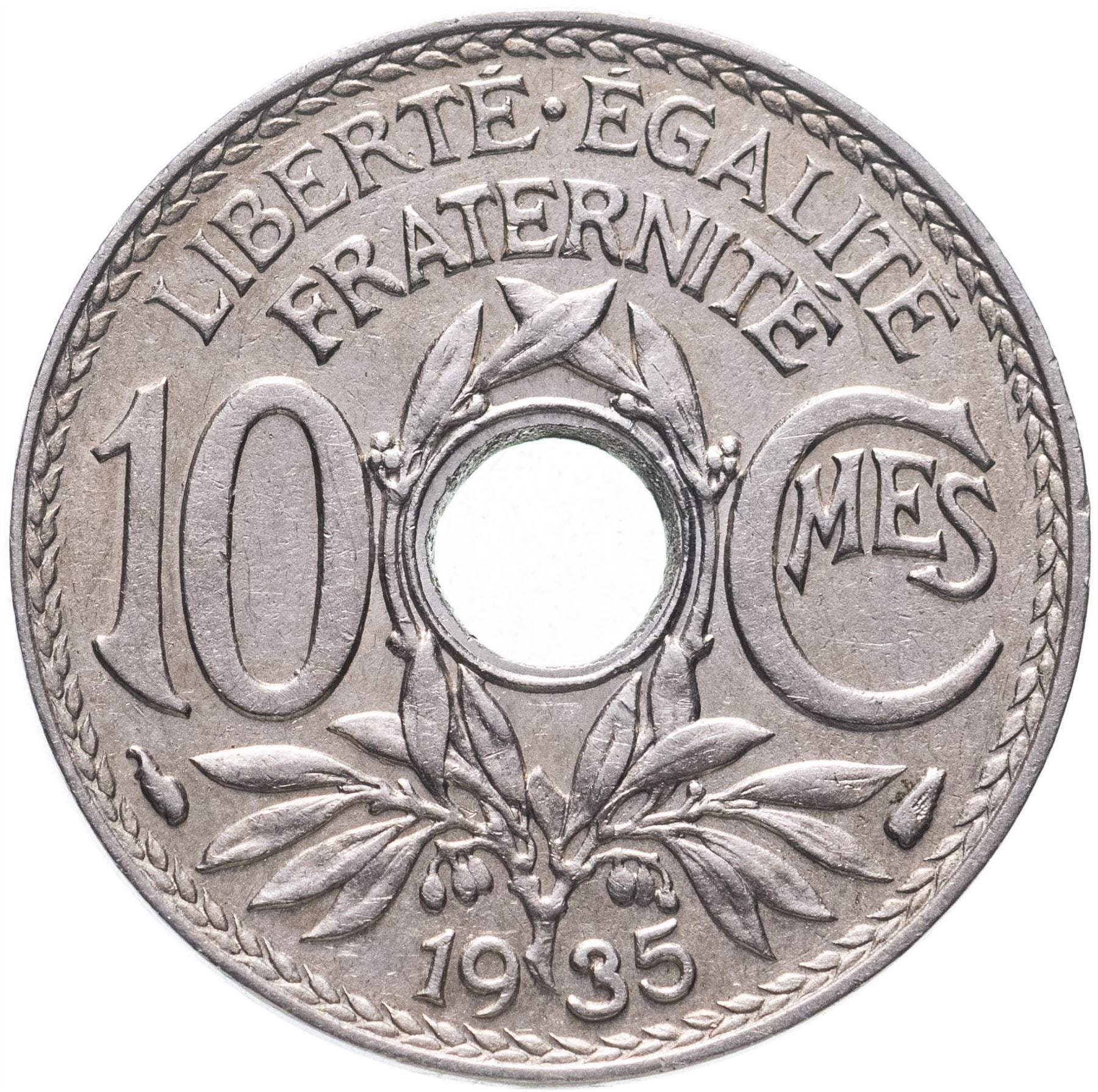 French 10 Centimes Coin | KM866a | France | 1917 - 1938