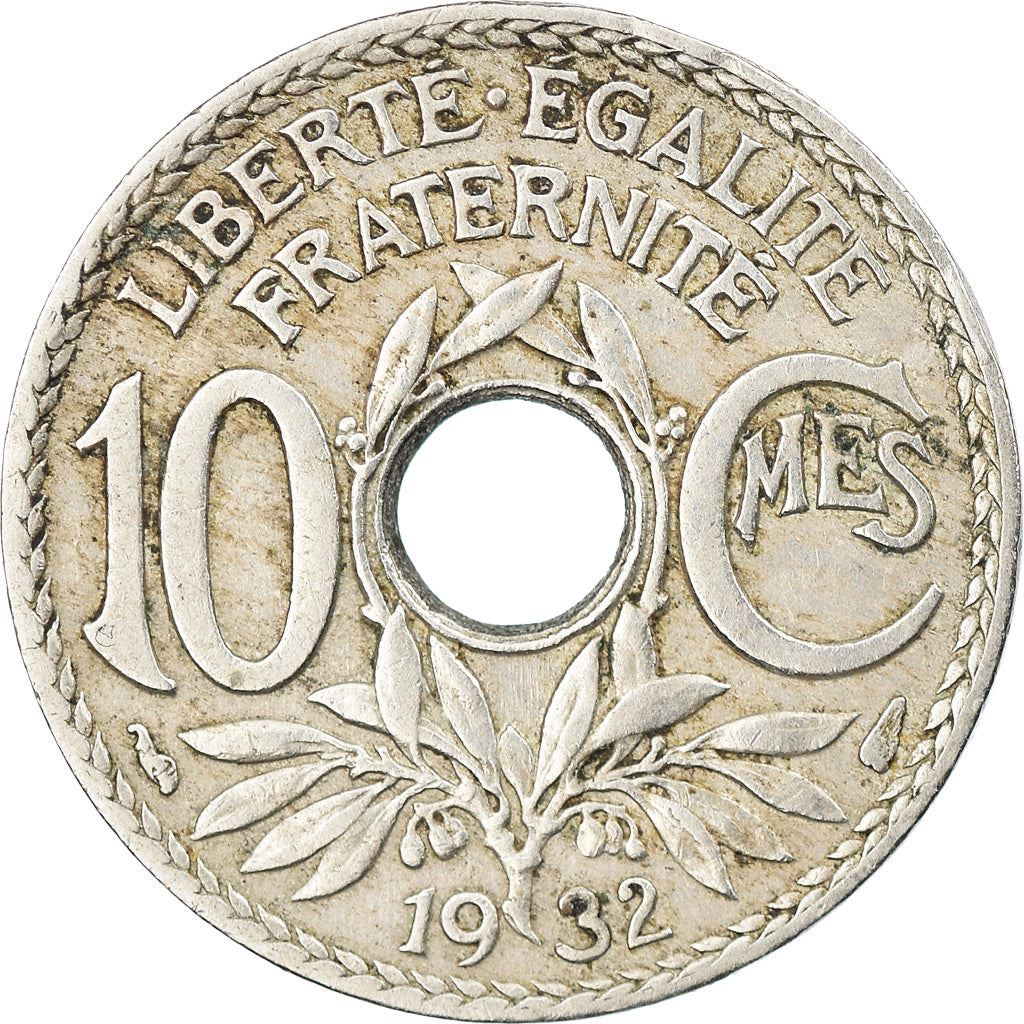 French 10 Centimes Coin | KM866a | France | 1917 - 1938