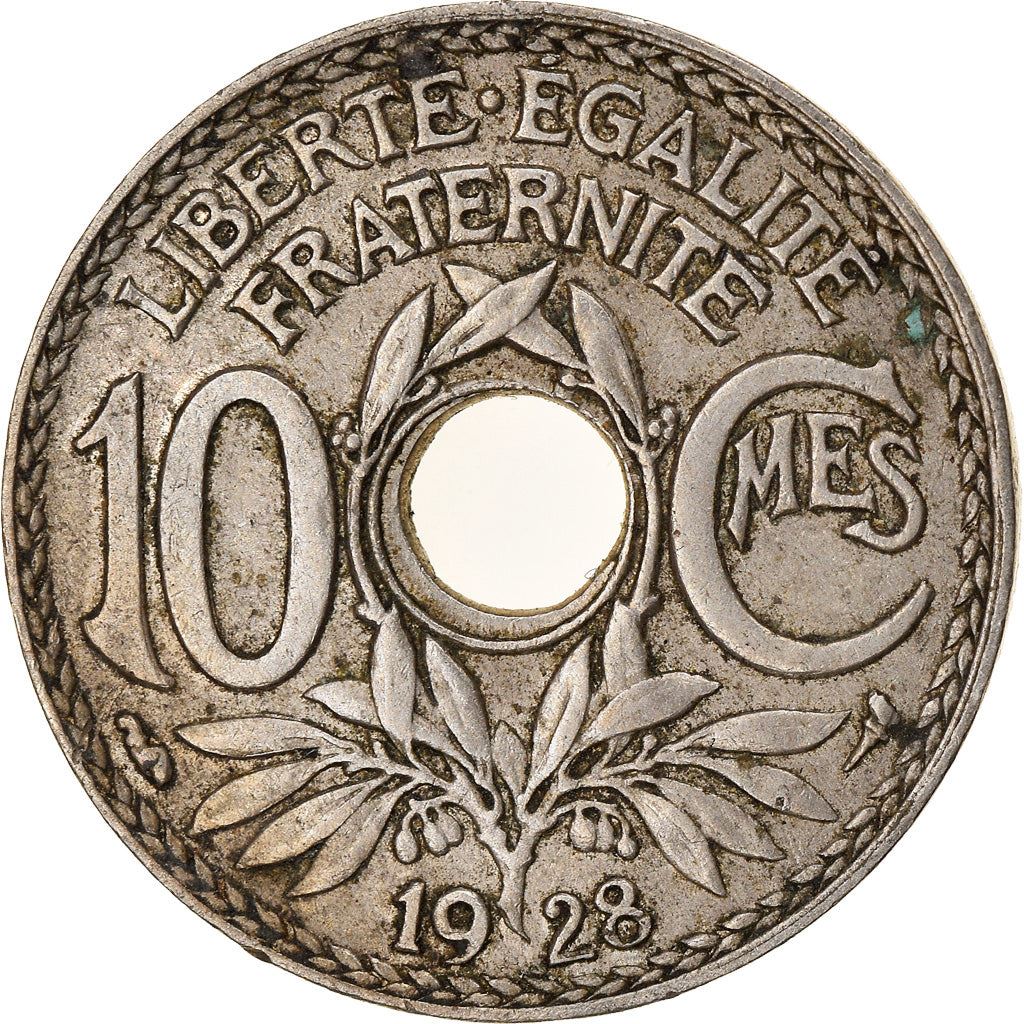 French 10 Centimes Coin | KM866a | France | 1917 - 1938