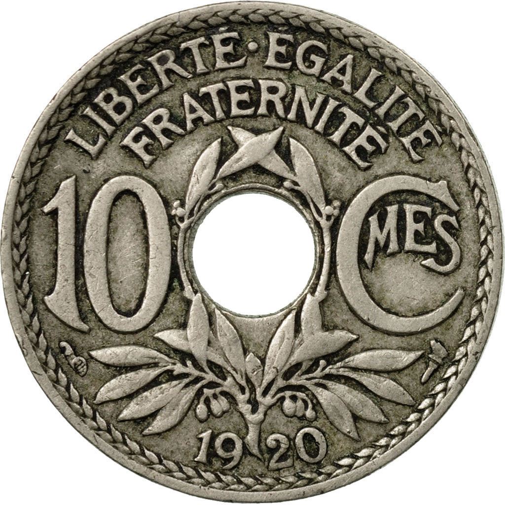 French 10 Centimes Coin | KM866a | France | 1917 - 1938