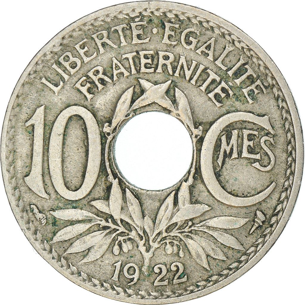 French 10 Centimes Coin | KM866a | France | 1917 - 1938