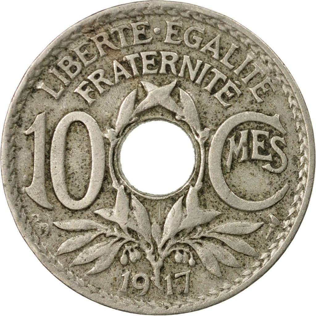 French 10 Centimes Coin | KM866a | France | 1917 - 1938