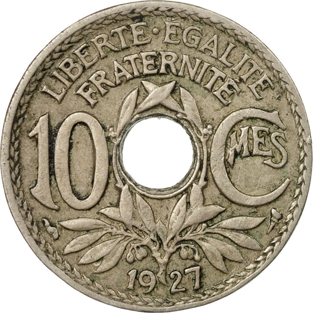 French 10 Centimes Coin | KM866a | France | 1917 - 1938