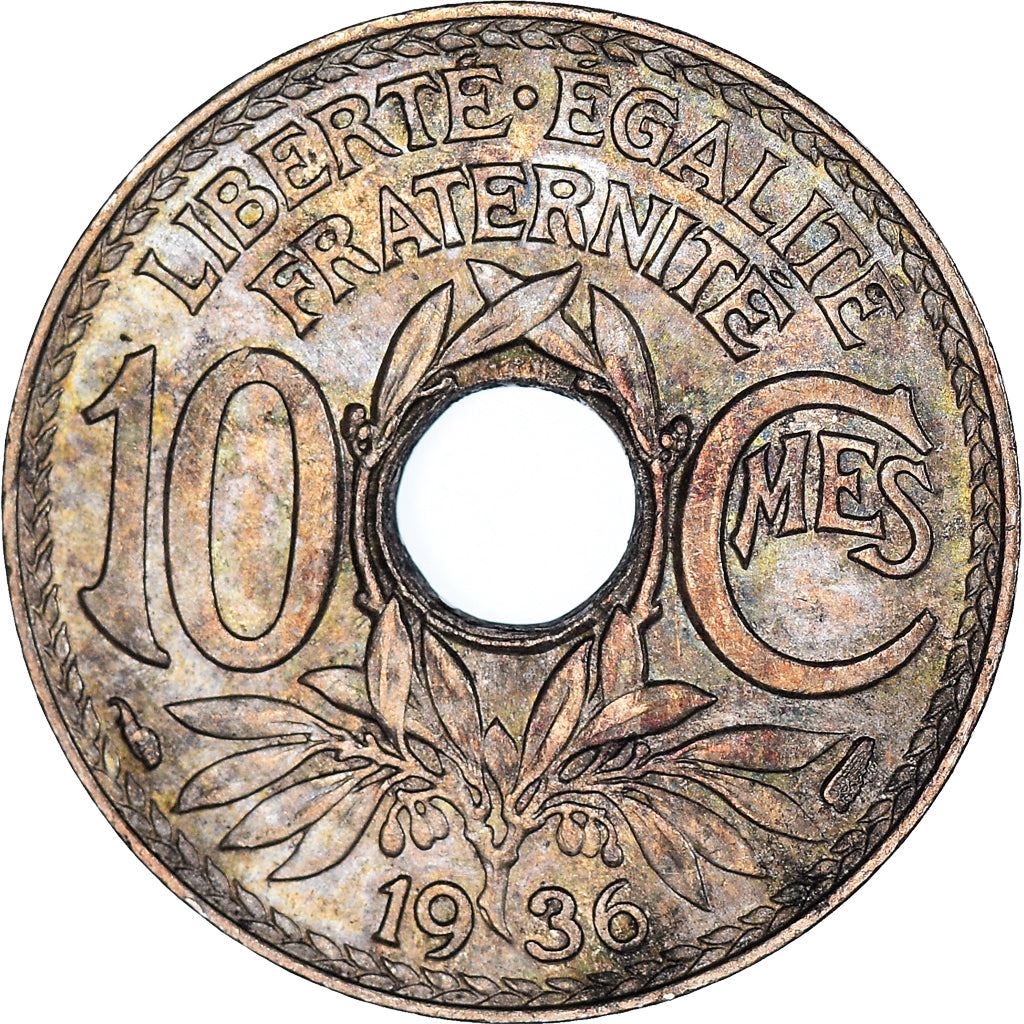 French 10 Centimes Coin | KM866a | France | 1917 - 1938