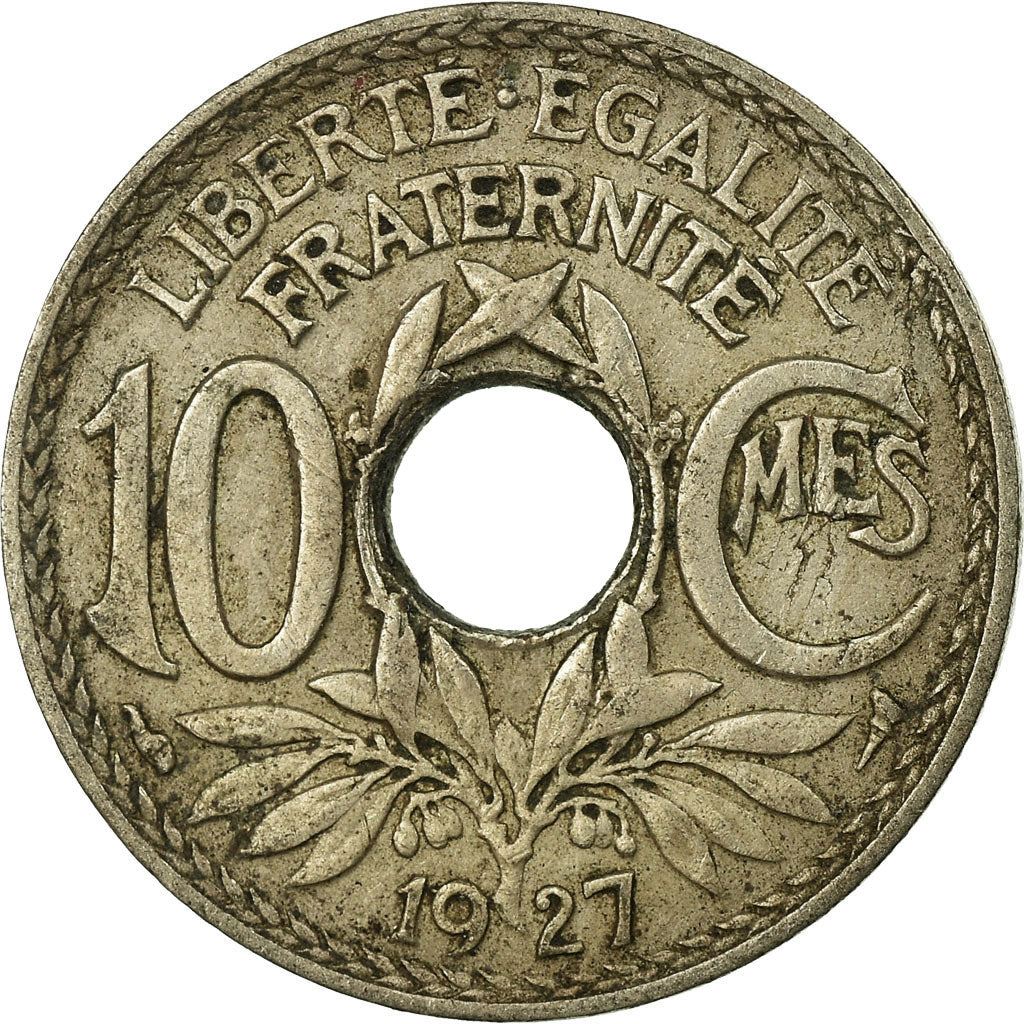 French 10 Centimes Coin | KM866a | France | 1917 - 1938