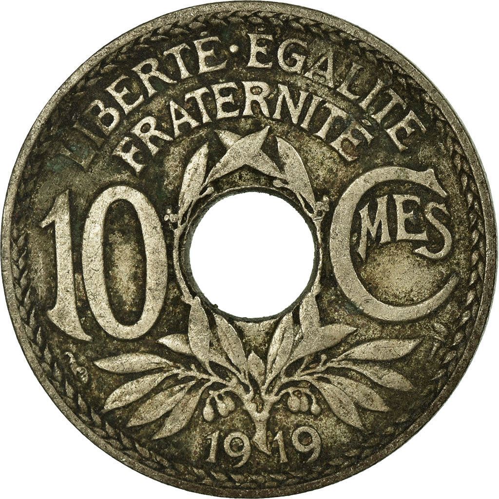 French 10 Centimes Coin | KM866a | France | 1917 - 1938