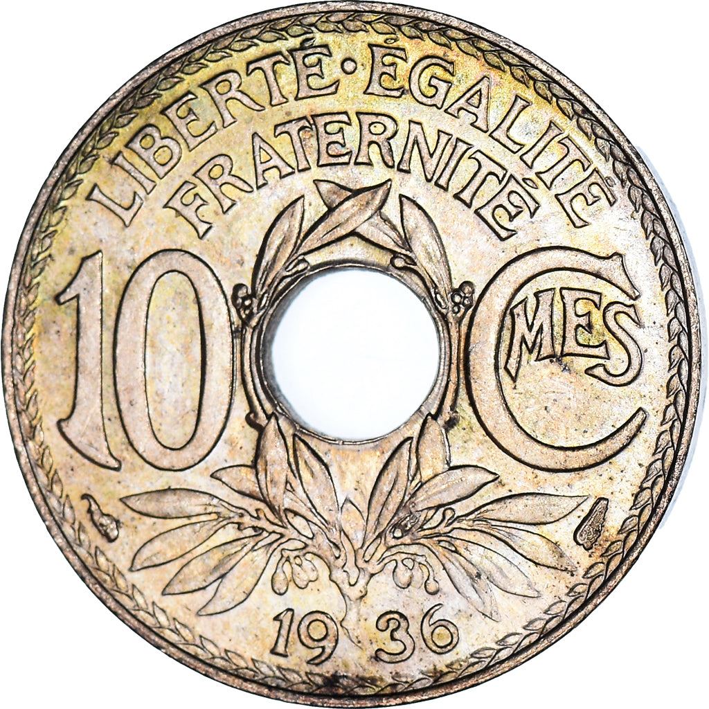 French 10 Centimes Coin | KM866a | France | 1917 - 1938