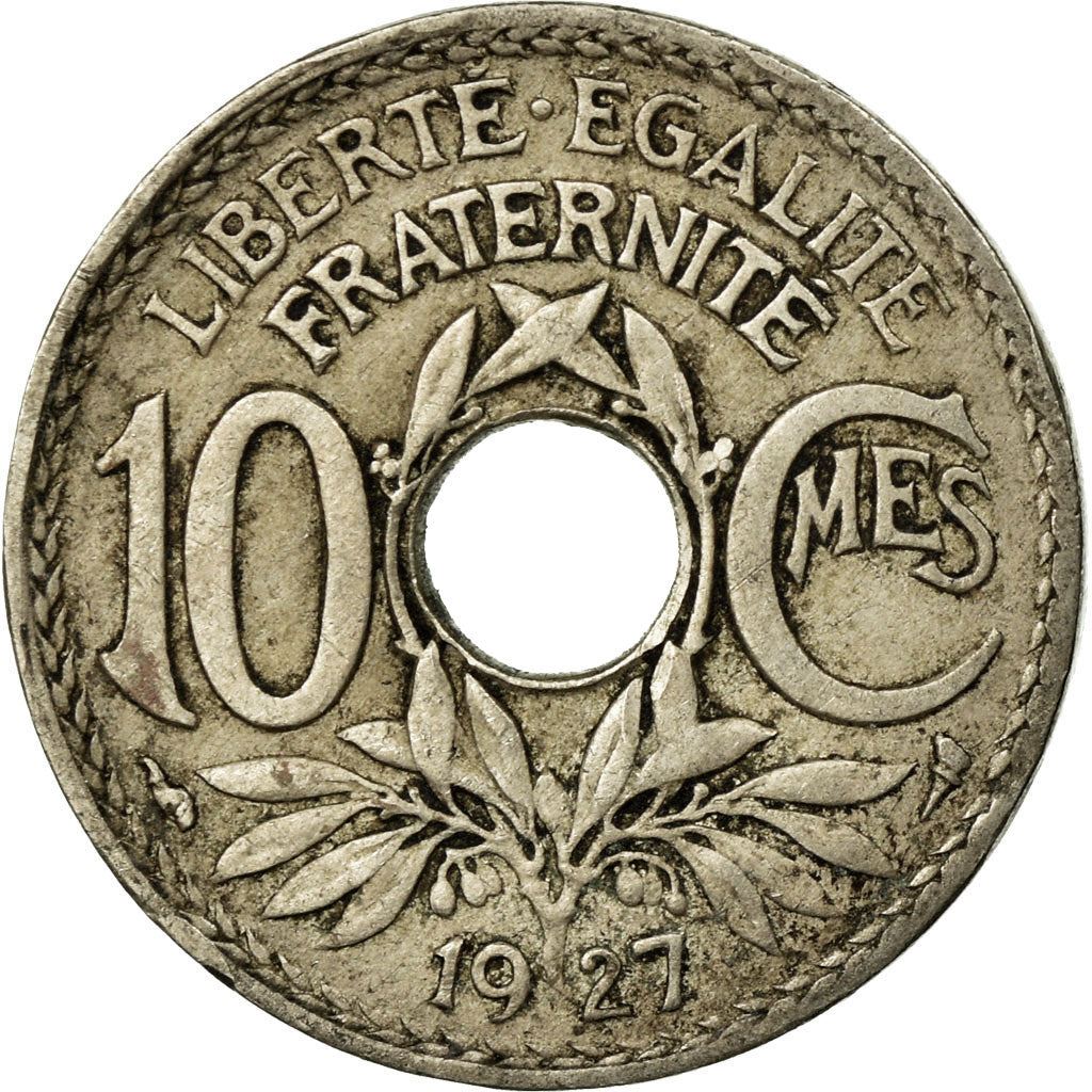 French 10 Centimes Coin | KM866a | France | 1917 - 1938