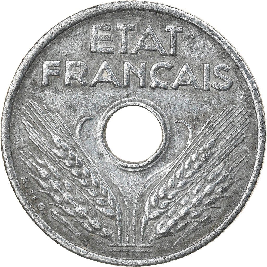 French 10 Centimes Coin | KM903 | France | 1943 - 1944