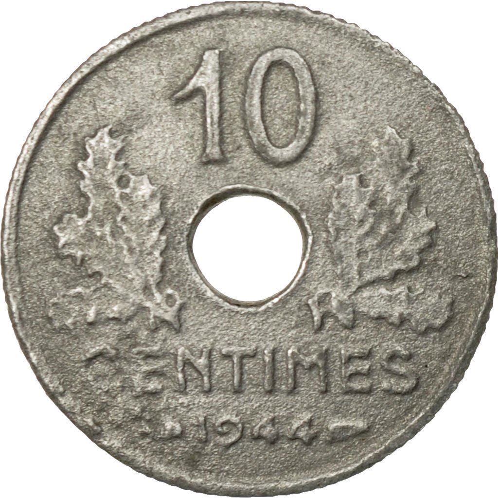 French 10 Centimes Coin | KM903 | France | 1943 - 1944